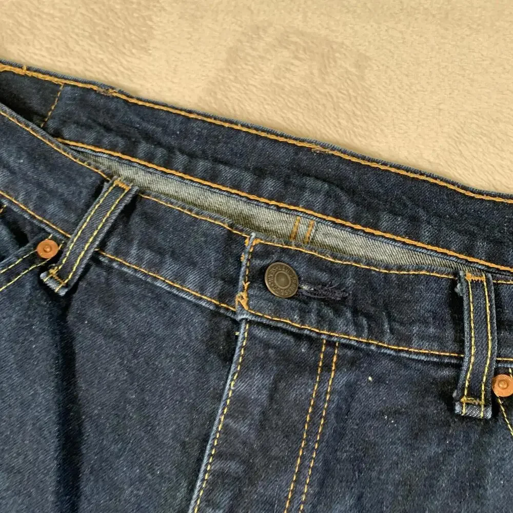 Levis 505 Jeans Mens 38x30 Blue Waterless Denim Straight Leg‎ Classic Fit Pants